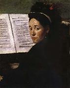 Edgar Degas The Lady play piano Sweden oil painting artist